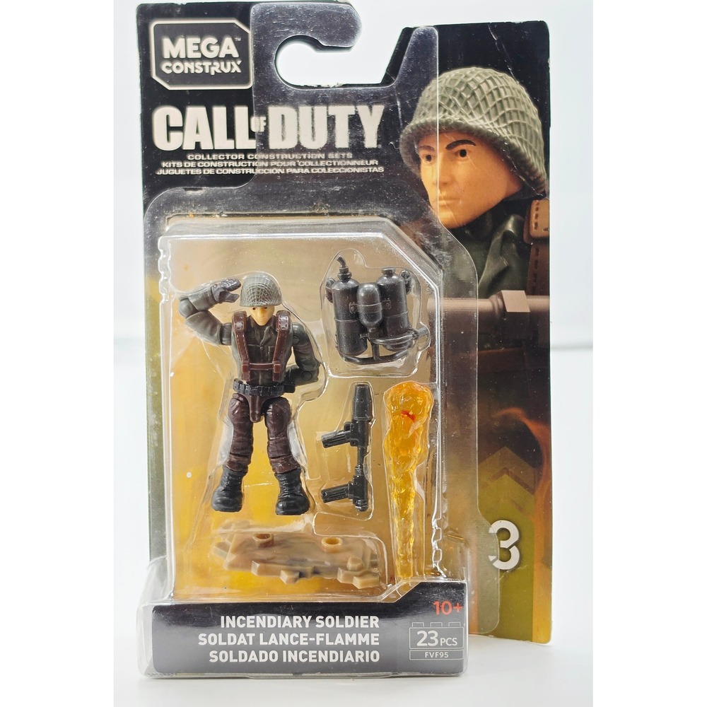 Mega Construx Call of Duty Incendiary Soldier Figure Set FVF95 Series 3